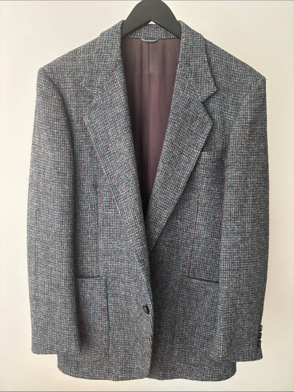 Vintage Yves Saint Laurent Harris Tweed Wool Blazer Sport Coat YSL